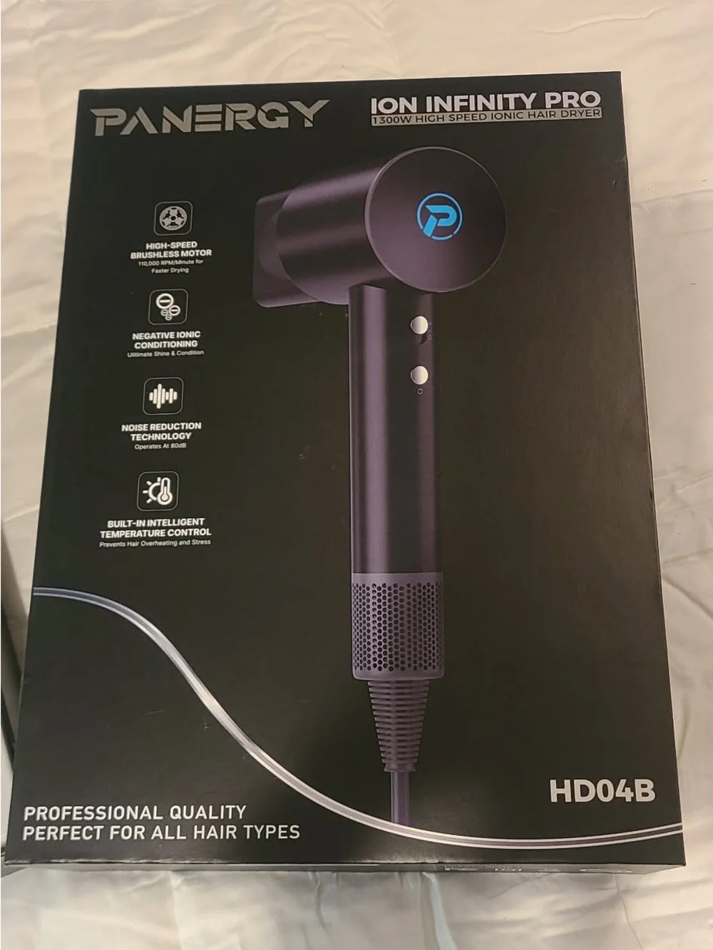 Panergy Ion Infinity Professional Hair Dryer 8 wind modes magnetic nozzles